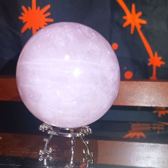 Rose Quartz Sphere - Picture 1 of 8